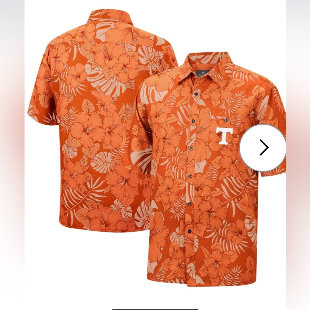 Colosseum University of Tennessee The Dude Hawaiian shirt Size Small